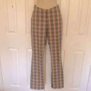 NWT Equestrian Santa Barbara $130 Legging Stretchy Plaid Riding Pants S